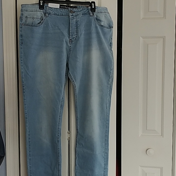 Denim&Co Denim - Denim Co. Stretch Straight Button Jeans W40 L34